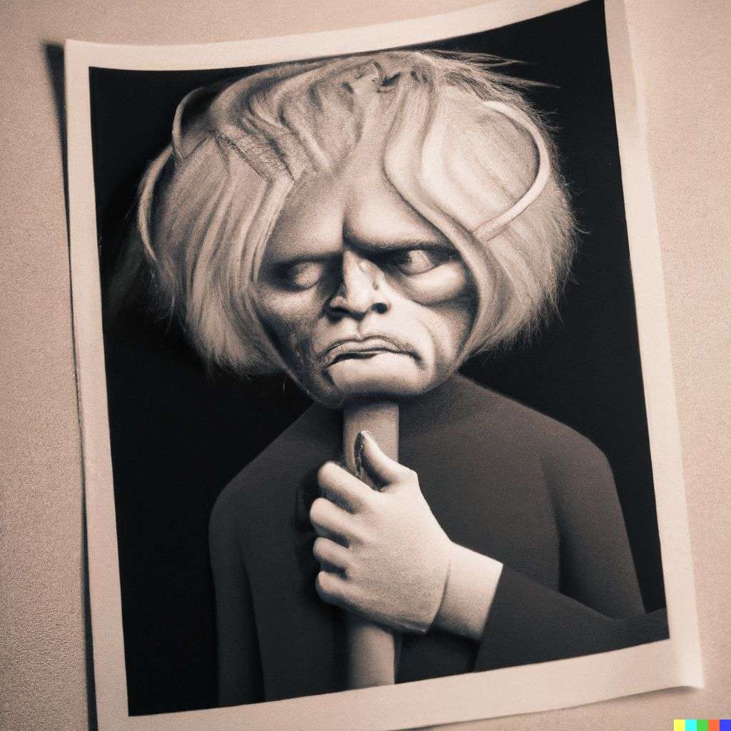 a representation of anxiety, by Tim Burton